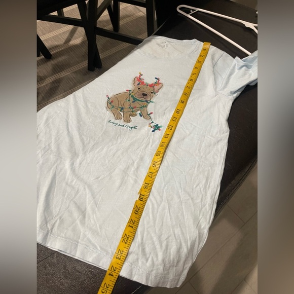 J Crew Light Blue “Light Dog” Collector Tee - S - Picture 4 of 7
